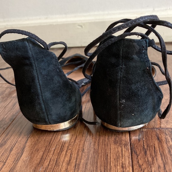 Steve Madden Pointed Toe Lace Up Flats - Picture 6 of 7